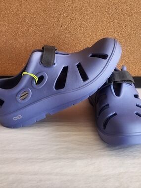 NWT OOFOS OOCANDOO Recovery Sandals Drop Blue Unisex M7 W9 Water Shoes MSRP $100